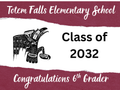 Totem Falls Elementary School Graduation Yard Sign